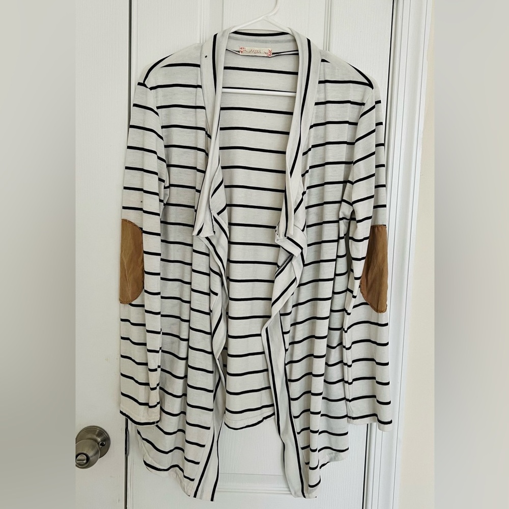 Stripped Patchwork Cardigan